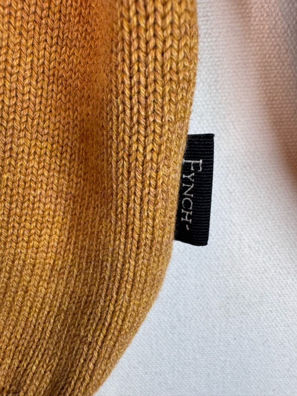 FYNCH HATTON‎ Supersoft Cotton Crew Neck Sweater men’s size XXL preppy, Wheat - Picture 2 of 9
